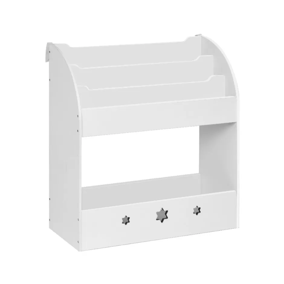 Cheap Baby Direct Keezi Kids Bookshelf Children Toy Storage Magazine Rack Organiser Bookcase White