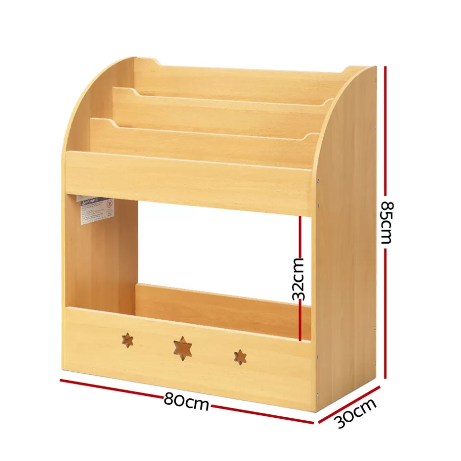 Shop Baby Direct Keezi Kids Bookshelf Children Toys Storage Shelf Rack Organiser Bookcase Display