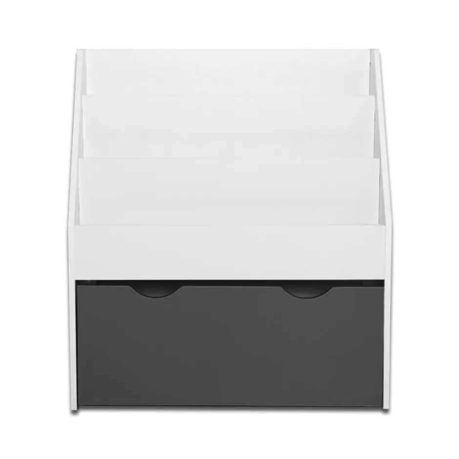 Store Baby Direct Keezi Kids Bookshelf Childrens Bookcase Organiser Storage Shelf Wooden White