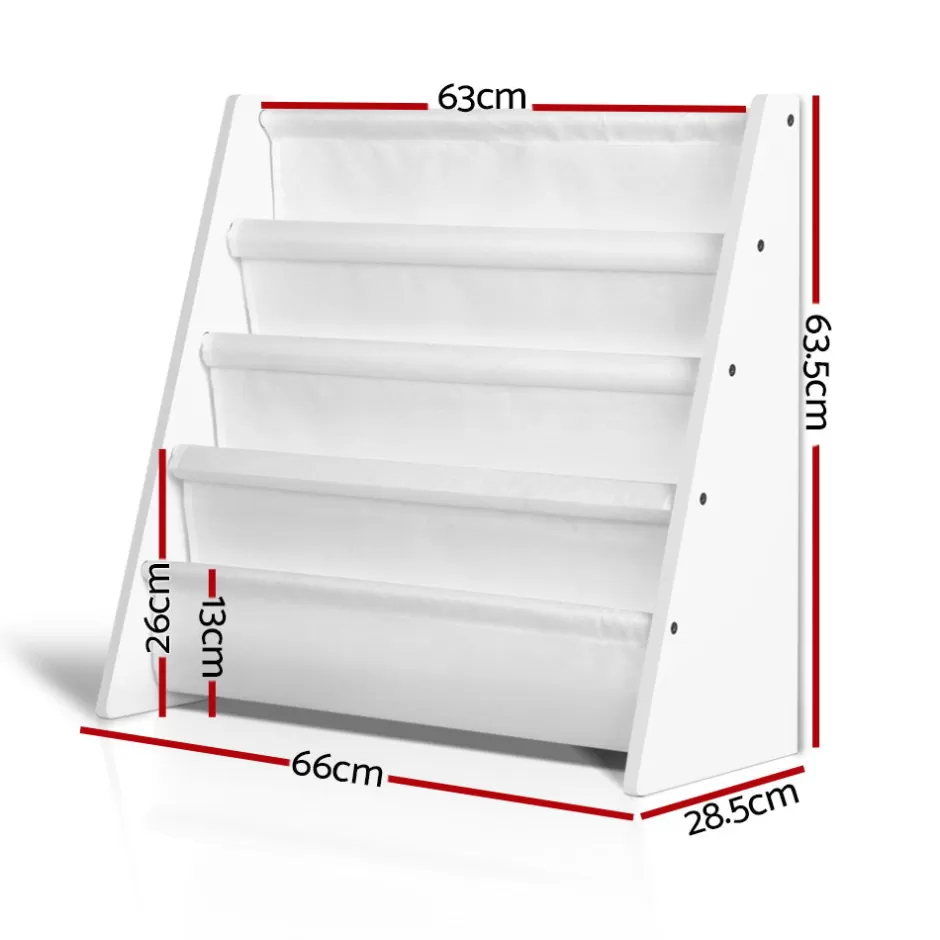 Flash Sale Baby Direct Keezi Kids Bookshelf Shelf Children Bookcase Magazine Rack Organiser Display