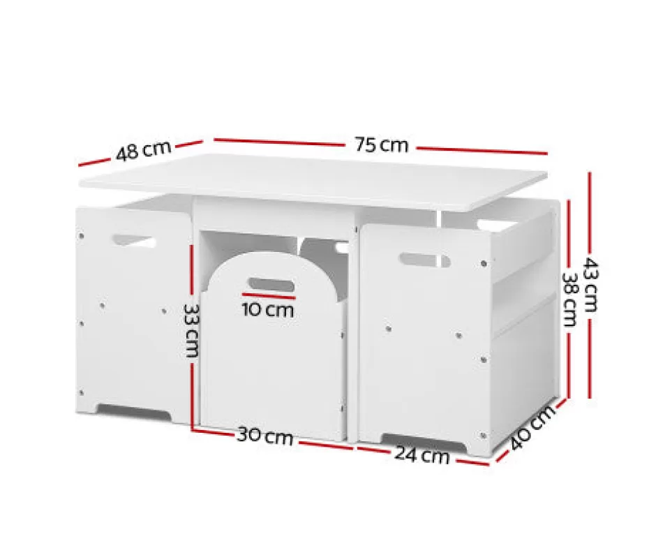 Best Baby Direct Keezi Kids Multi-function Table & Chair With Storage