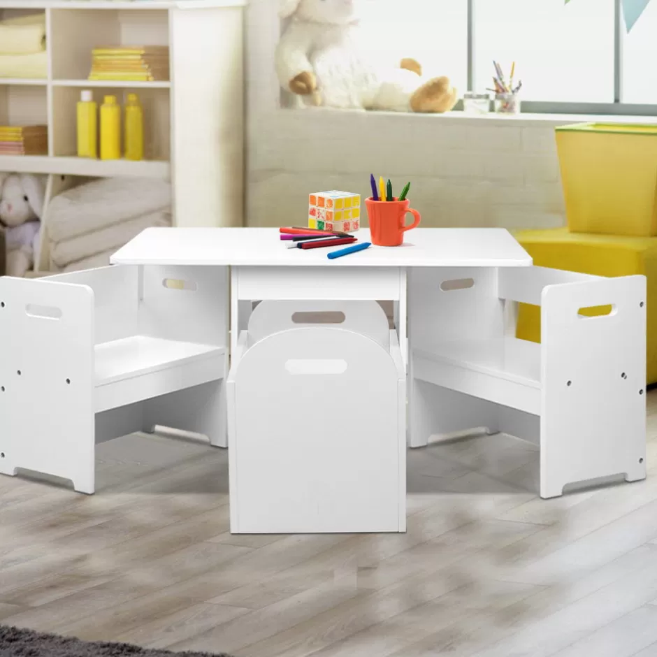 Clearance Baby Direct Keezi Kids Multi-function Table and Chair Hidden Storage Box Toy Activity Desk