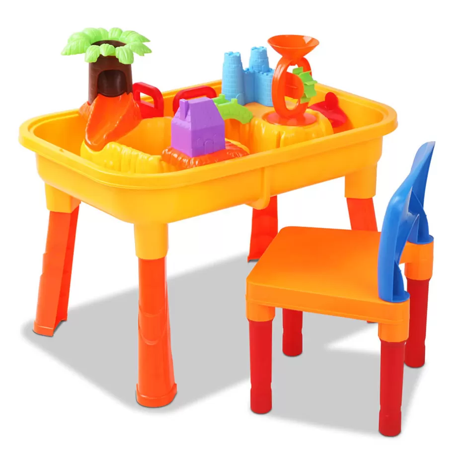 Best Baby Direct Keezi Kids Table & Chair Sandpit Set