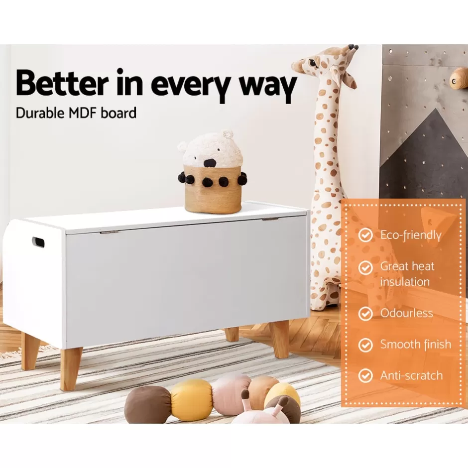 Fashion Baby Direct Keezi Kids Toy Box Bookshelf Storage Children Room Bookcase Organiser Display