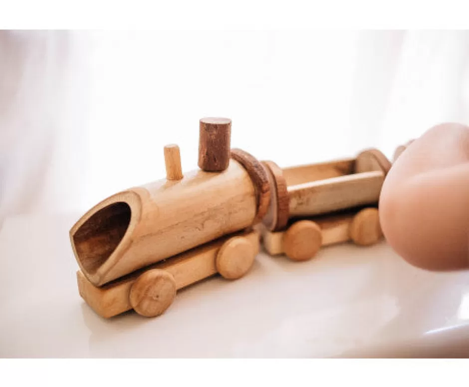 Best Baby Direct Kids Bamboo Train Toy