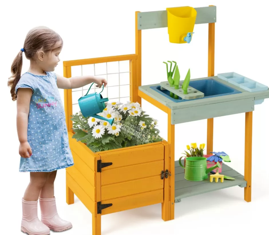 Discount Baby Direct Kids Outdoor Potting Bench Mud Playset with Planter Box