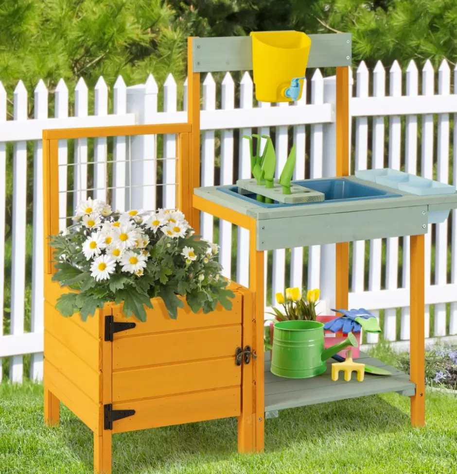 Discount Baby Direct Kids Outdoor Potting Bench Mud Playset with Planter Box
