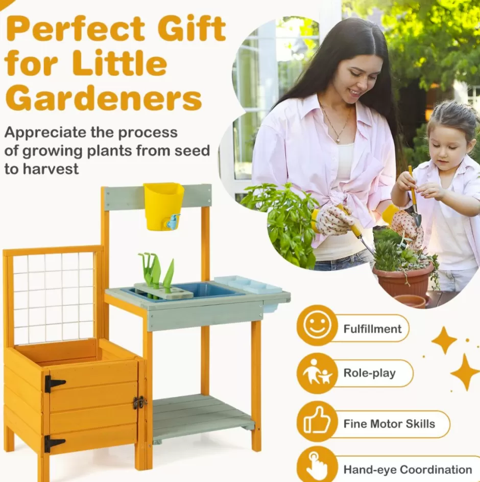 Discount Baby Direct Kids Outdoor Potting Bench Mud Playset with Planter Box