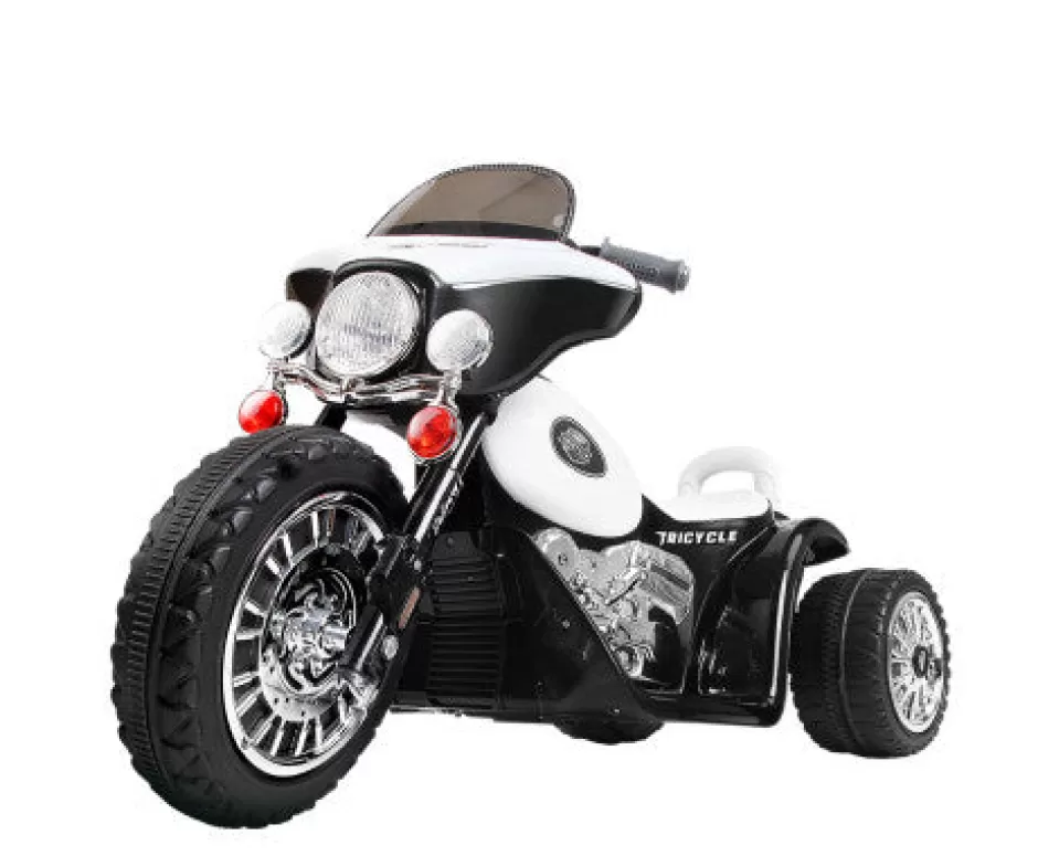 Store Baby Direct Kids Ride On Car Police Motorcycle Black & White