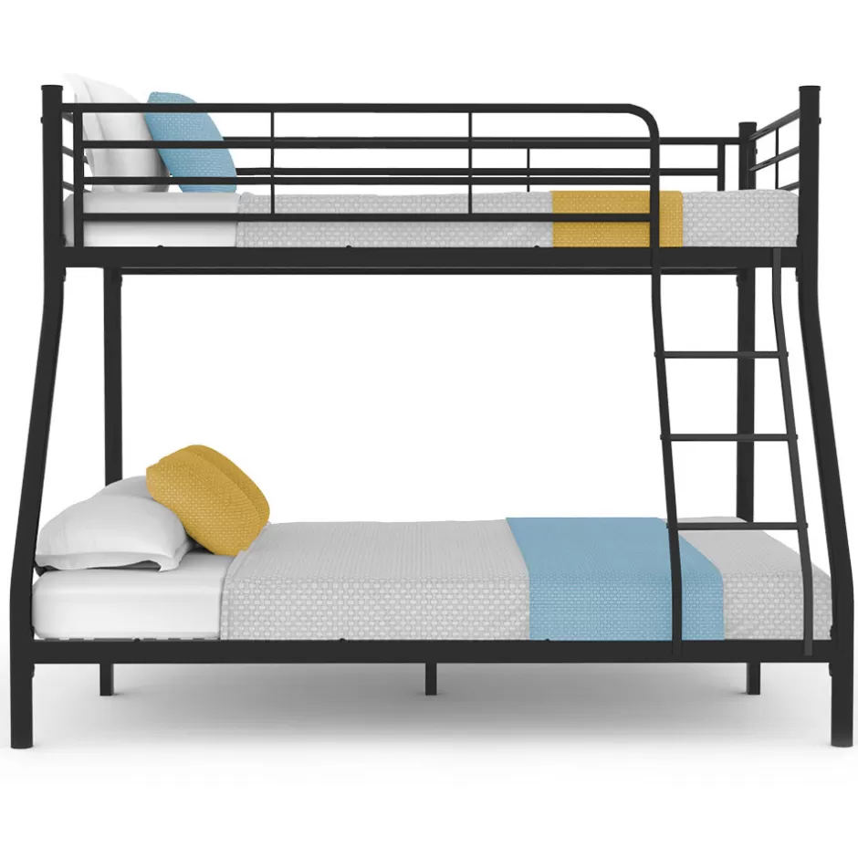 Shop Baby Direct Kingston Slumber Metal Single over Double Bunk Bed Frame, Dark Matte Grey