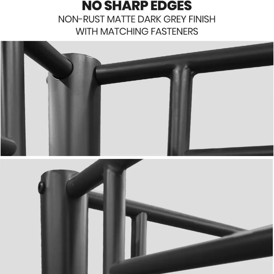 Shop Baby Direct Kingston Slumber Metal Single over Double Bunk Bed Frame, Dark Matte Grey