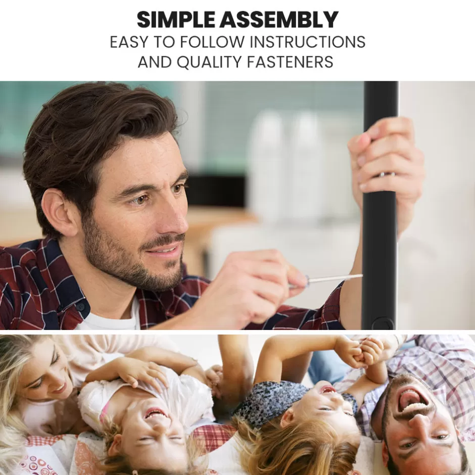 Shop Baby Direct Kingston Slumber Metal Single over Double Bunk Bed Frame, Dark Matte Grey