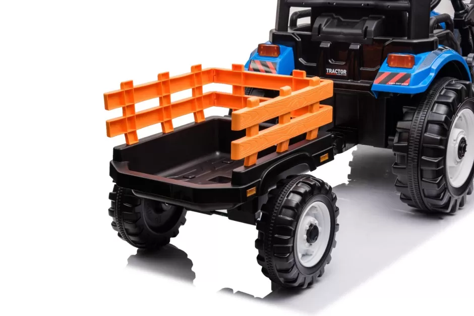 Best Baby Direct Little Riders 24V Kids Ride on Tractor with roof and trailer Farm Play Electric Ride on Car with Remote