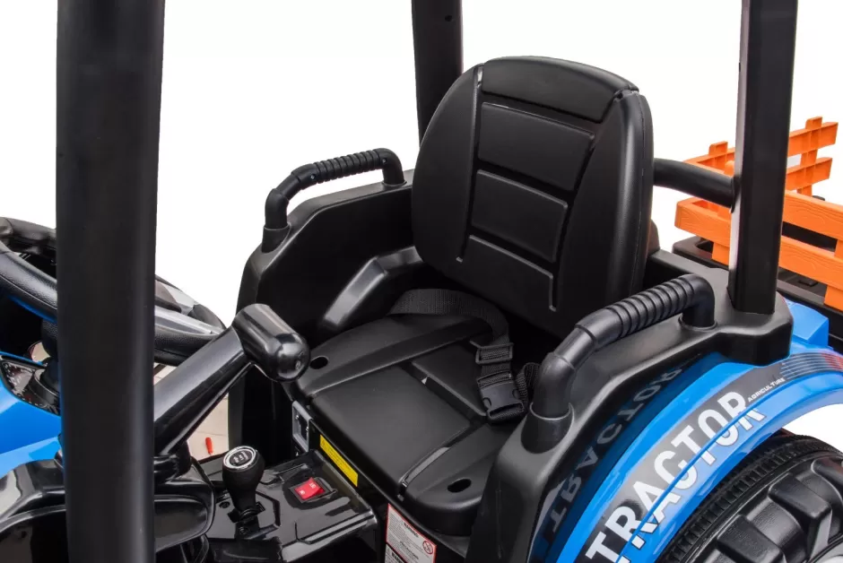Best Baby Direct Little Riders 24V Kids Ride on Tractor with roof and trailer Farm Play Electric Ride on Car with Remote