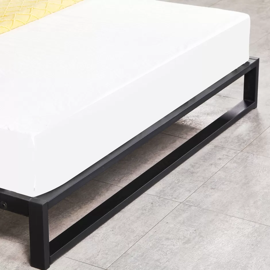 Cheap Baby Direct Milano Decor Florence Metal Bed Frame Mattress Base Platform Modern Black - King Single - Black