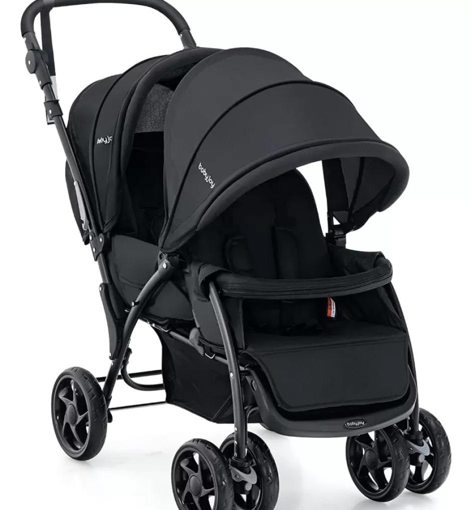 Cheap Baby Direct Rever Baby  Foldable Tandem Stroller, Double Seat Baby Pram Stroller