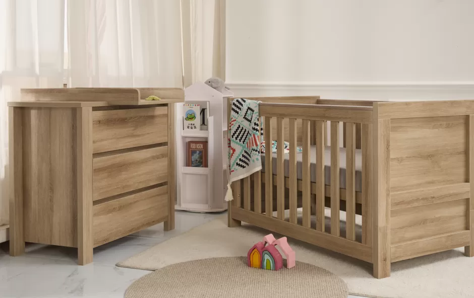 Discount Baby Direct Rever Bebe Classic Cot and Chest Package Ash