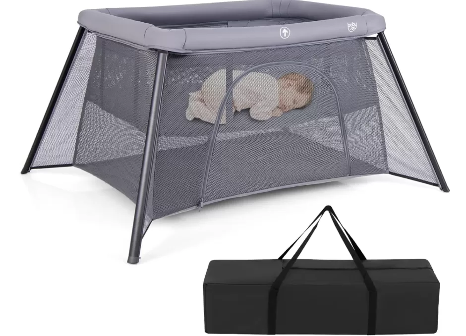 Flash Sale Baby Direct Rever Bebe Foldable Portacot, 2-in-1 Baby Travel Cot