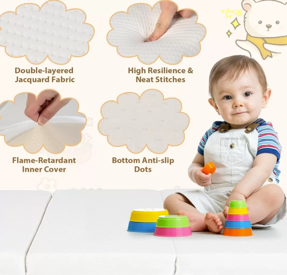 Best Sale Baby Direct Rever Bebe Folding Travel Portacot Mattress (97 x 66 x 8 cm)