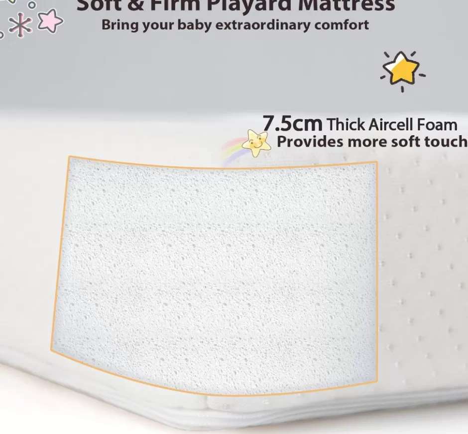 Best Sale Baby Direct Rever Bebe Folding Travel Portacot Mattress (97 x 66 x 8 cm)