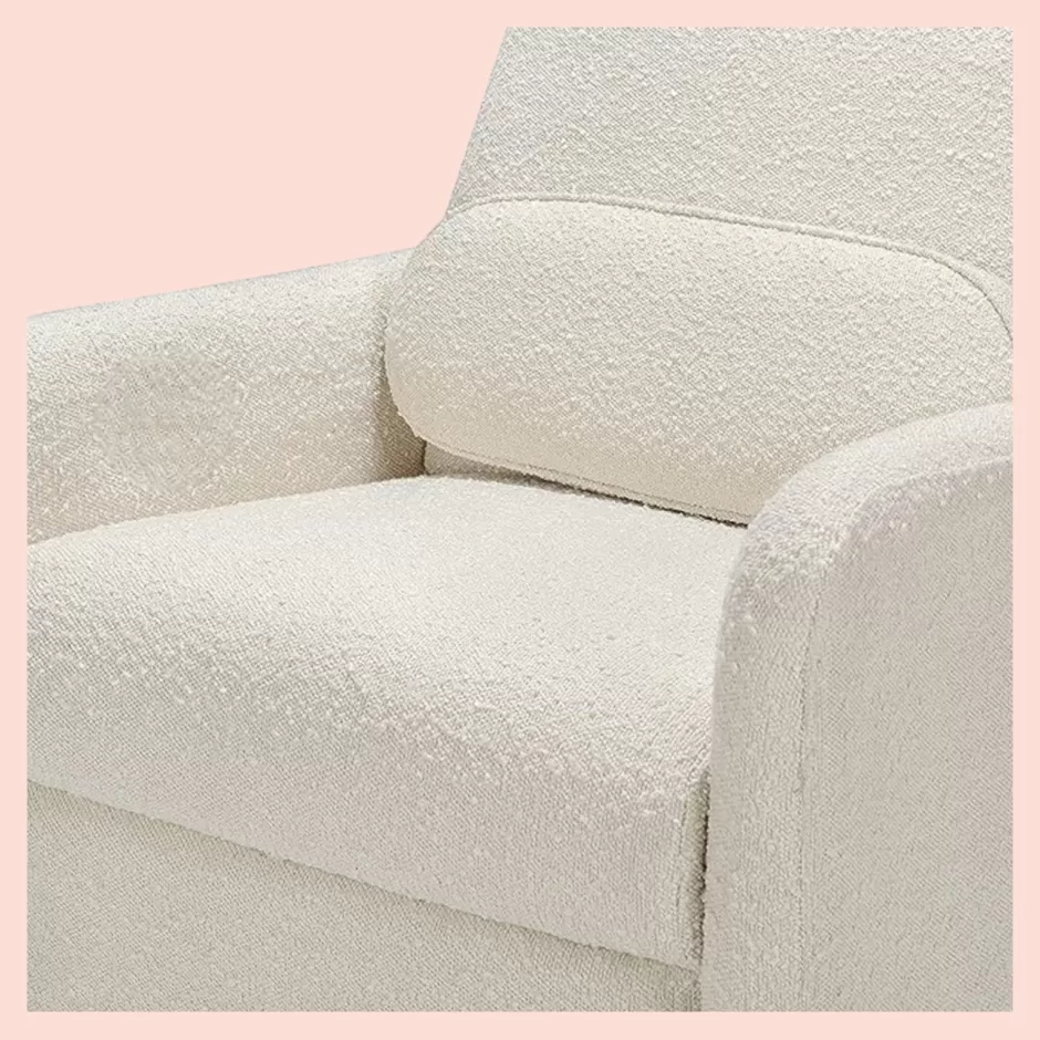 Shop Baby Direct Rever Bebe Harmony Electronic Recliner & Swivel Glider in Vanilla Bouclé