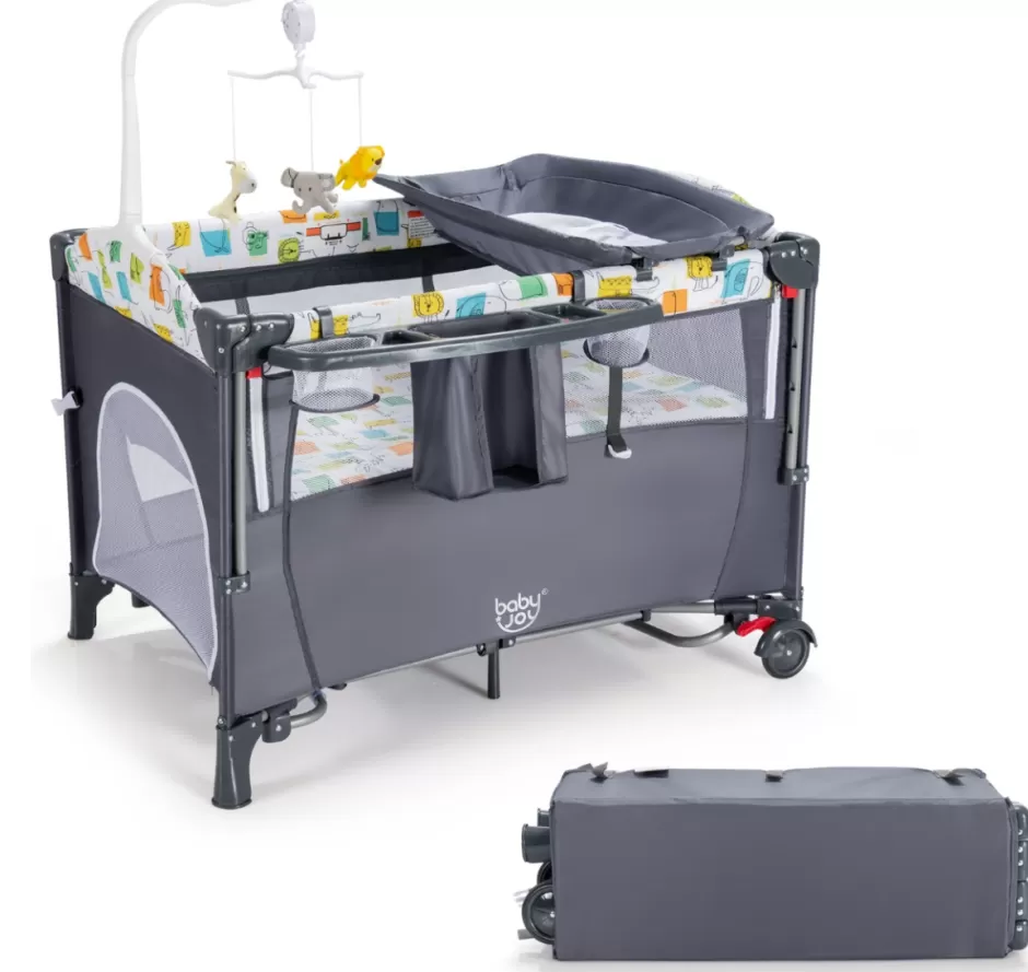 Online Baby Direct Rever Bebe 5-in-1 Adjustable Bedside Portacot/travel cot with Changing Table