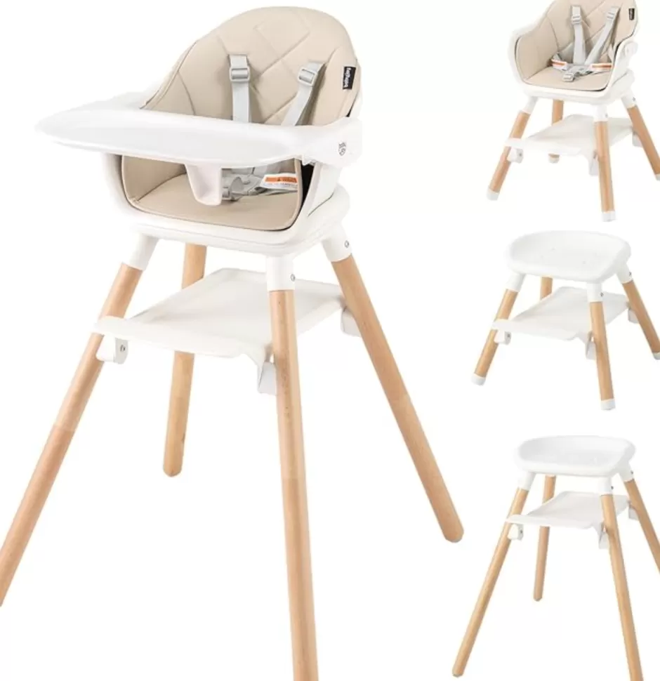 Online Baby Direct Rever Bebe 6-in-1 Convertible Wooden High Chair