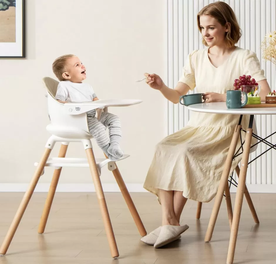 Online Baby Direct Rever Bebe 6-in-1 Convertible Wooden High Chair