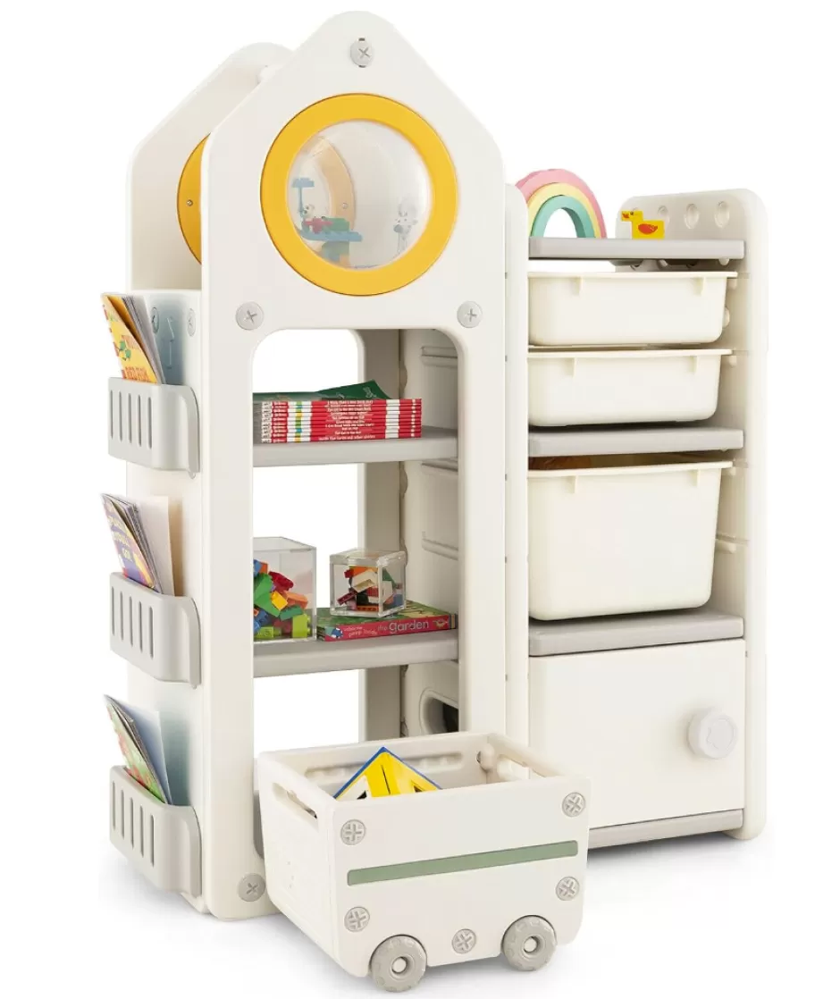 Best Baby Direct Rever Bebe  Kids Toy Storage Organizer ,Toy Chest and Bookshelf