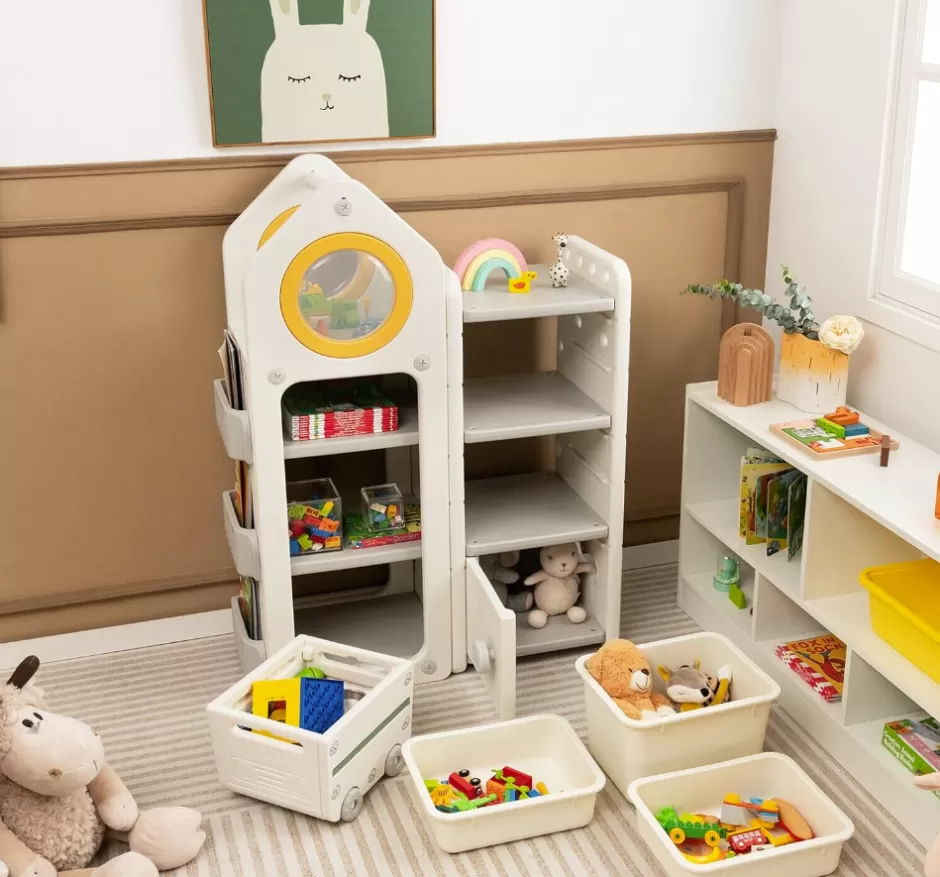 Best Baby Direct Rever Bebe  Kids Toy Storage Organizer ,Toy Chest and Bookshelf