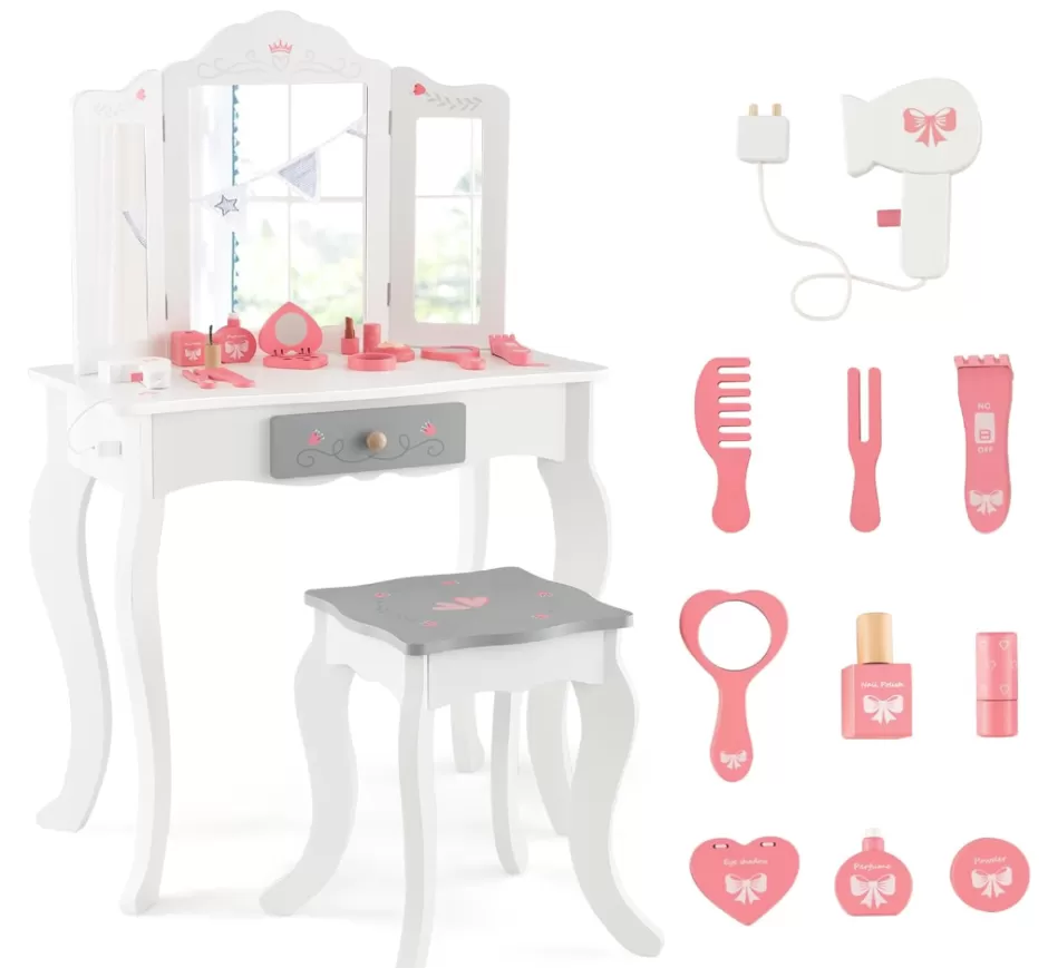 Best Baby Direct Rever Bebe Kids Vanity Set, Dressing Table