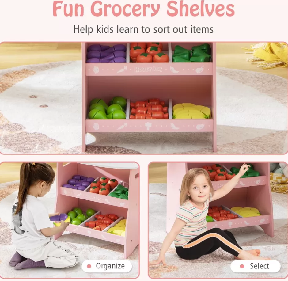 Store Baby Direct Rever Bebe Kids Wooden Grocery Store Set