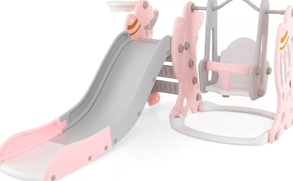 New Baby Direct Rever bebe Toddler Slide and Swing Set