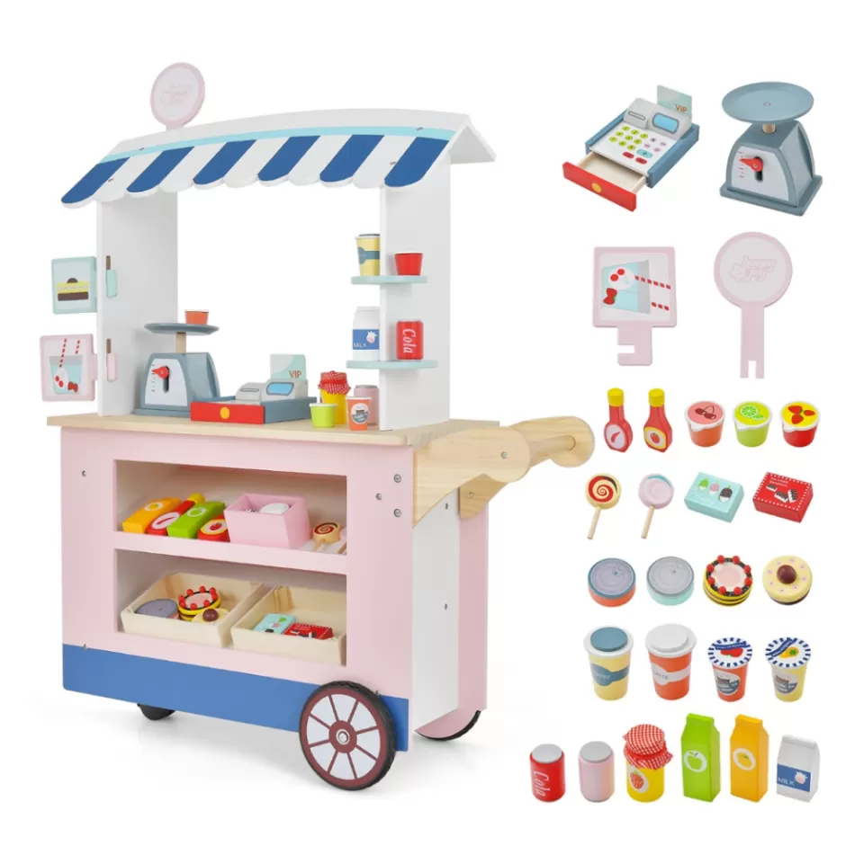 Clearance Baby Direct Rever Bebe Toy Cart Play Set with POS Machine