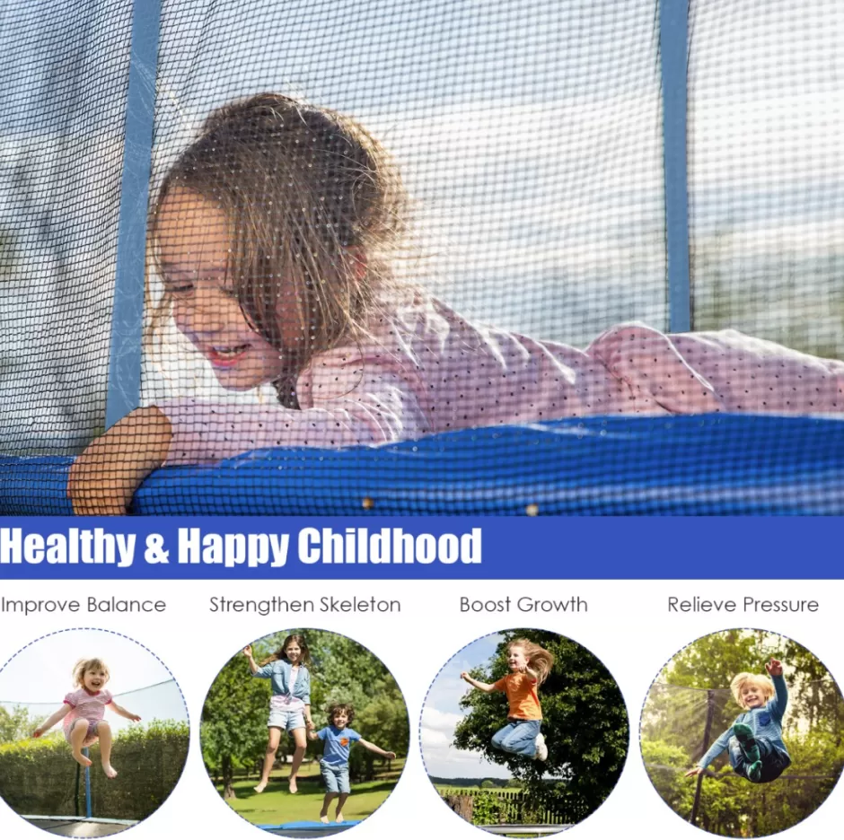 Best Sale Baby Direct Rever Bebe Ultimate Outdoor Trampoline with Safety Netting and Climbing Ladder
