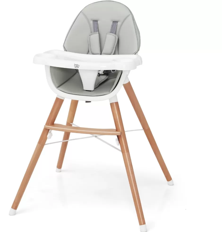 Best Baby Direct Rever Bebe Wooden Highchair for Babies Infants