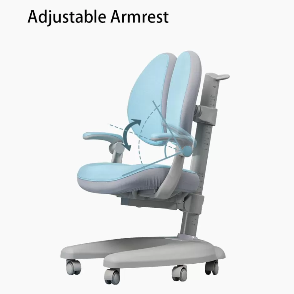 Online Baby Direct Solid Rubber Wood Height Adjustable Children Kids Ergonomic Pink Study Desk Chair 120cm AU
