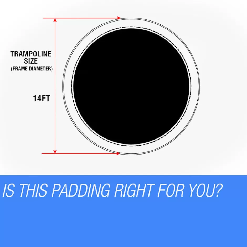 Fashion Baby Direct UP-SHOT 14ft Replacement Trampoline Padding - Pads Outdoor Safety Round Pad