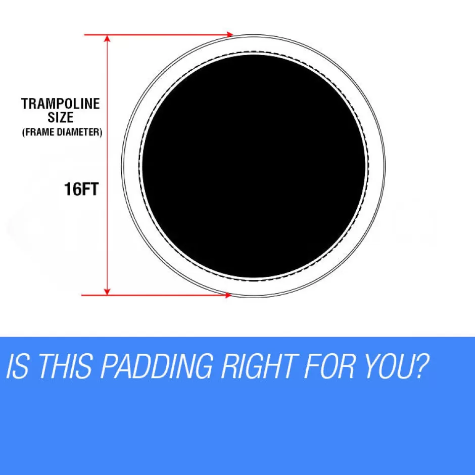 Outlet Baby Direct UP-SHOT 16ft Replacement Trampoline Padding - Pads Pad Outdoor Safety Round