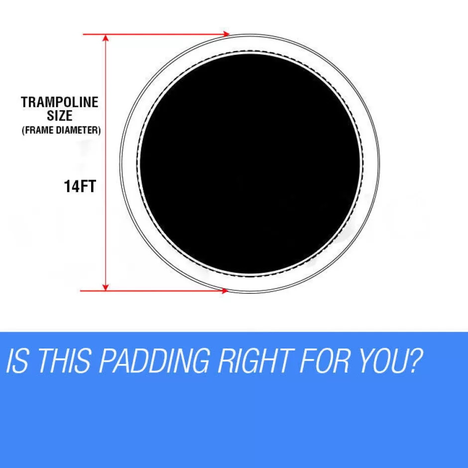 New Baby Direct UP-SHOT 14ft Replacement Trampoline Padding - Pads Pad Outdoor Safety Round