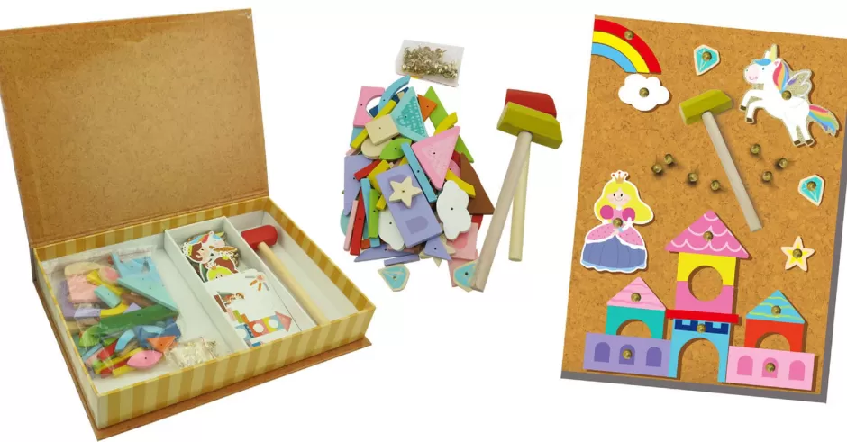 Flash Sale Baby Direct WOODEN UNICORN TAP A SHAPE IN BOOKCASE